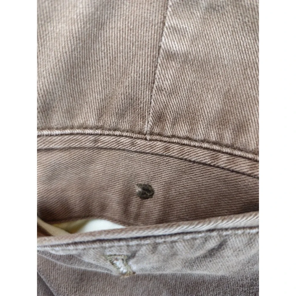 Polo Ralph Lauren Andrew Pant 35x28.5 Pleated Cuff Trouser Chino Vintage Brown